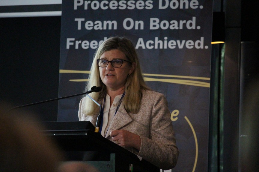 Speaker Shannon Smit at the Business Systems & AI Summit