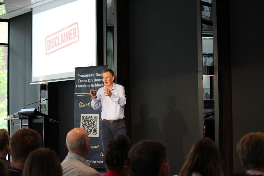 Speaker Mike at the Business Systems & AI Summit